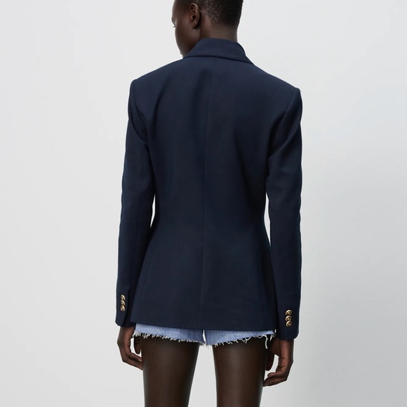 NWT ZARA Double Breasted Balmain Style Blazer S - Picture 9 of 10